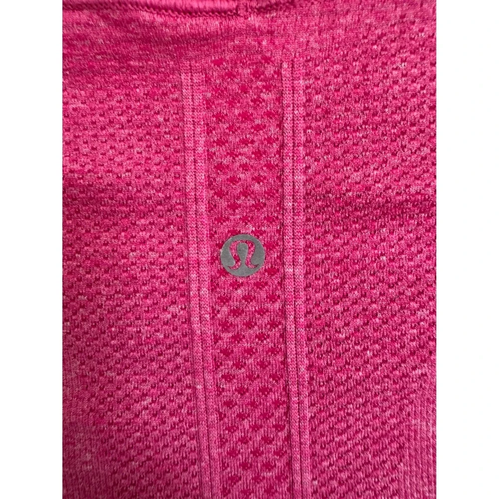 Lululemon Swiftly Tech Pink Long Sleeve top size 2